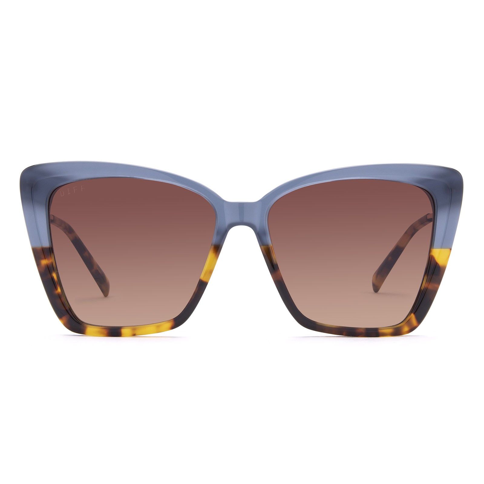 BECKY II - SAPPHIRE TERRAIN + BROWN GRADIENT SUNGLASSES sold by Diff Eyewear