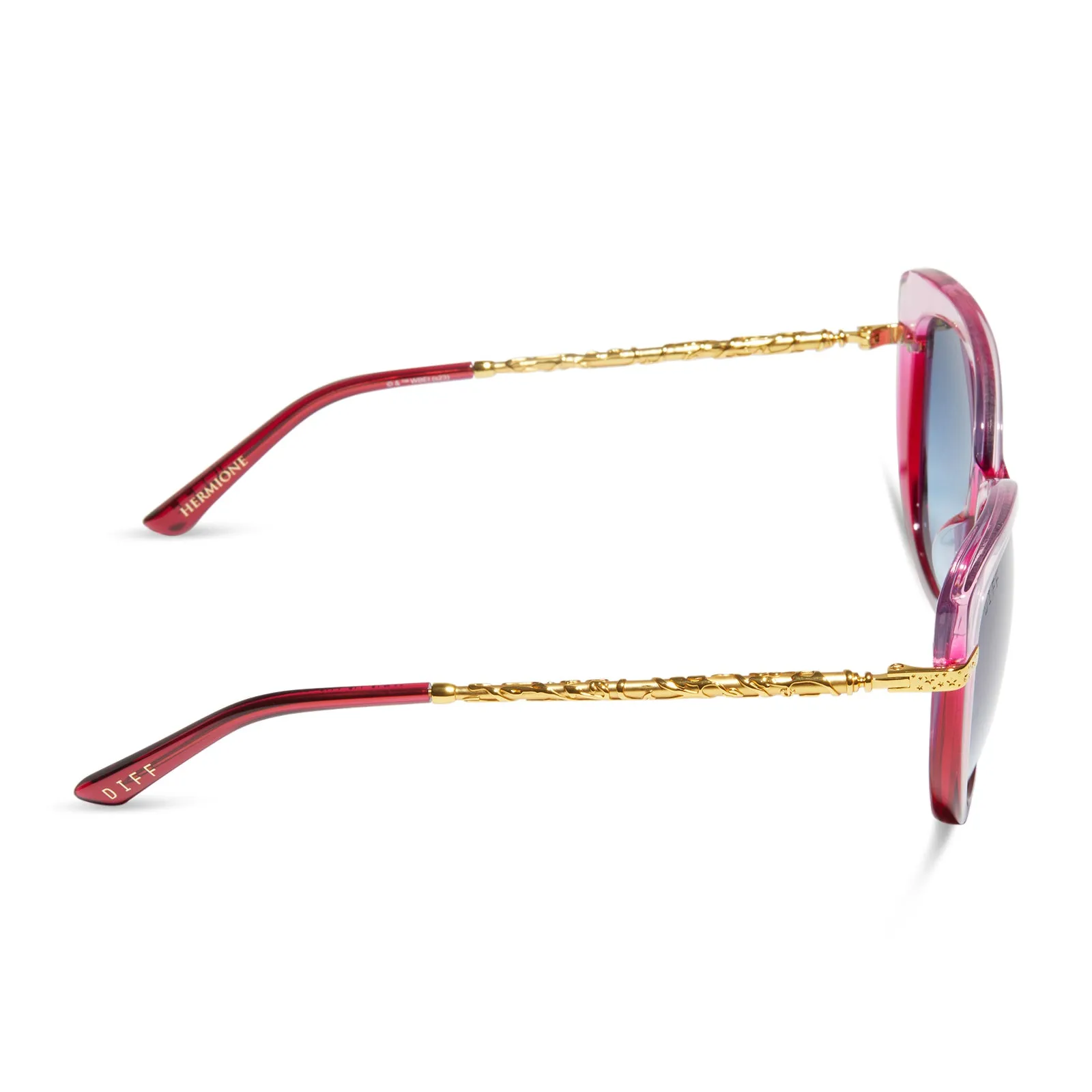 HERMIONE GRANGER™ 2.0 - OMBRÉ PINK + BLUE BELL GRADIENT SUNGLASSES sold by Diff Eyewear product image thumbnail 3
