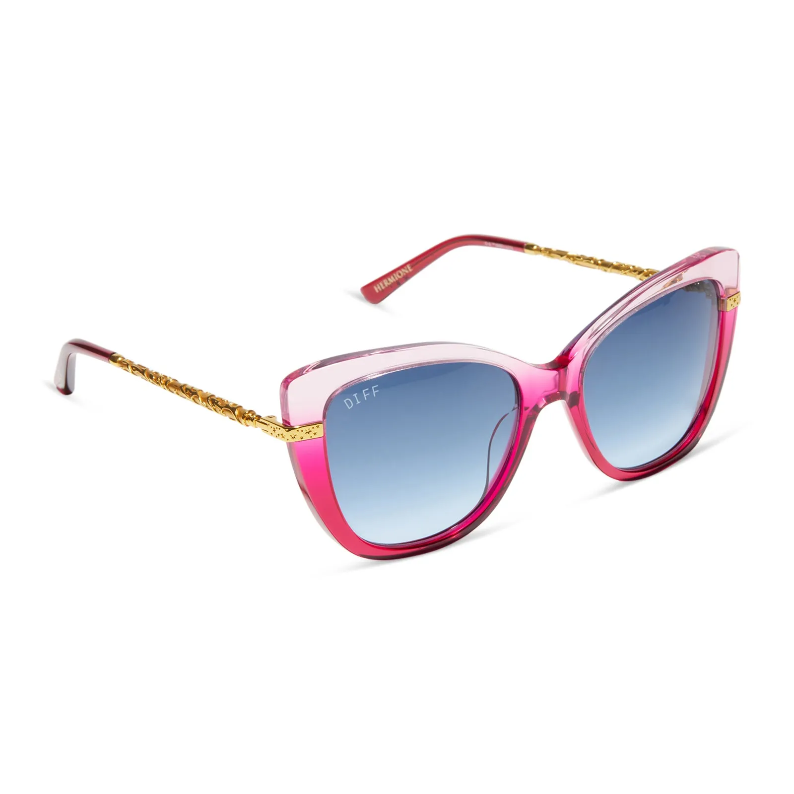HERMIONE GRANGER™ 2.0 - OMBRÉ PINK + BLUE BELL GRADIENT SUNGLASSES sold by Diff Eyewear product image thumbnail 2