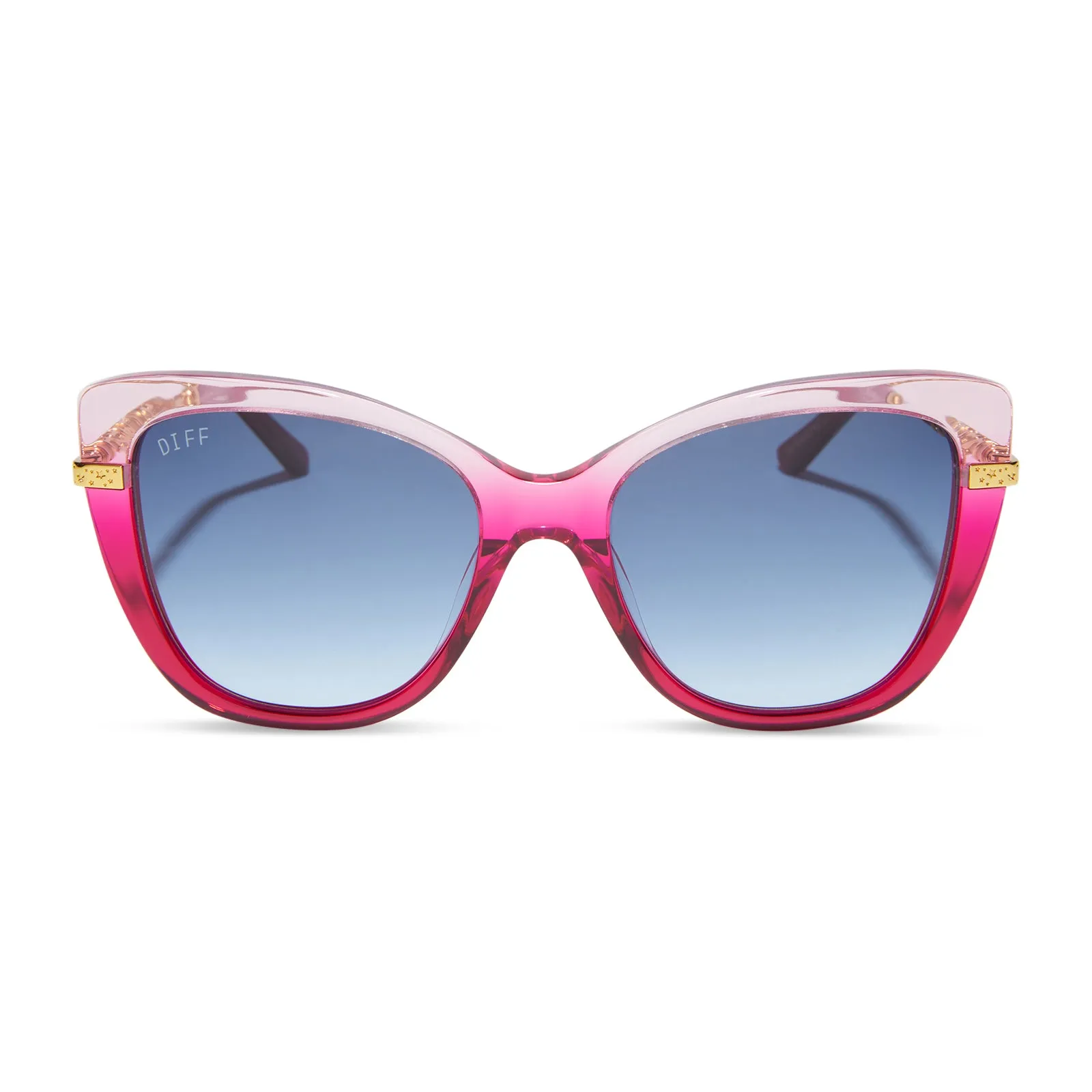 HERMIONE GRANGER™ 2.0 - OMBRÉ PINK + BLUE BELL GRADIENT SUNGLASSES sold by Diff Eyewear