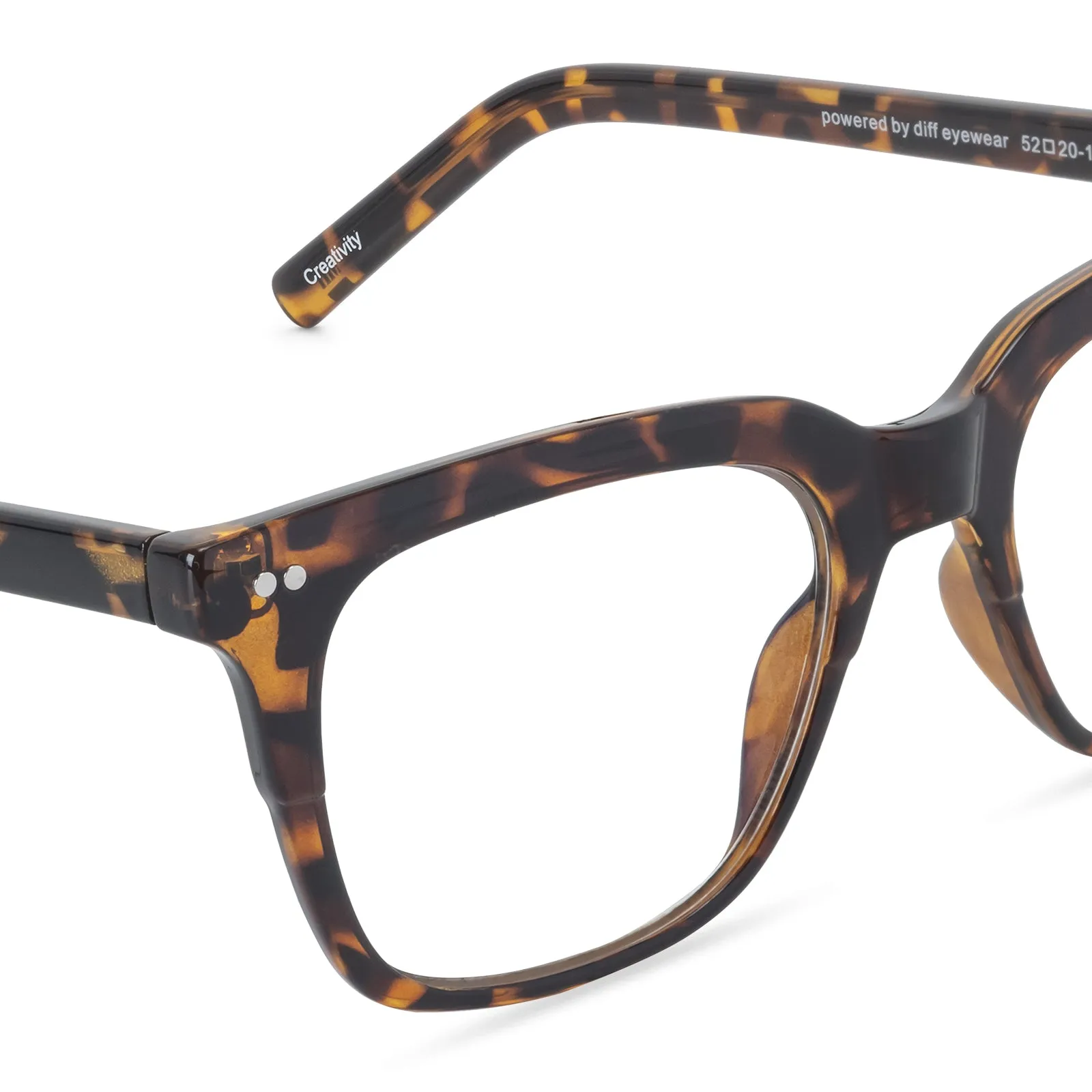 MEN'S HEALTH CREATIVITY - TORTOISE + BLUE LIGHT TECHNOLOGY sold by Diff Eyewear product image thumbnail 3