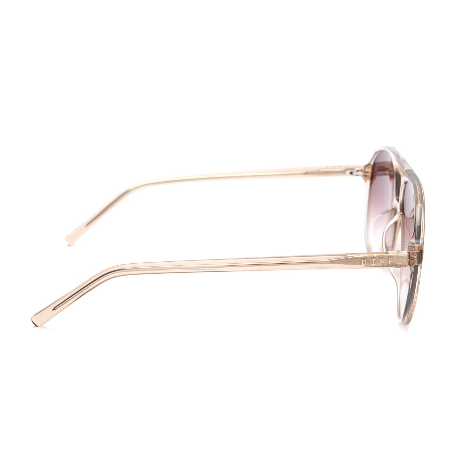 JETT - VINTAGE CRYSTAL + BROWN POLARIZED SUNGLASSES sold by Diff Eyewear product image thumbnail 4