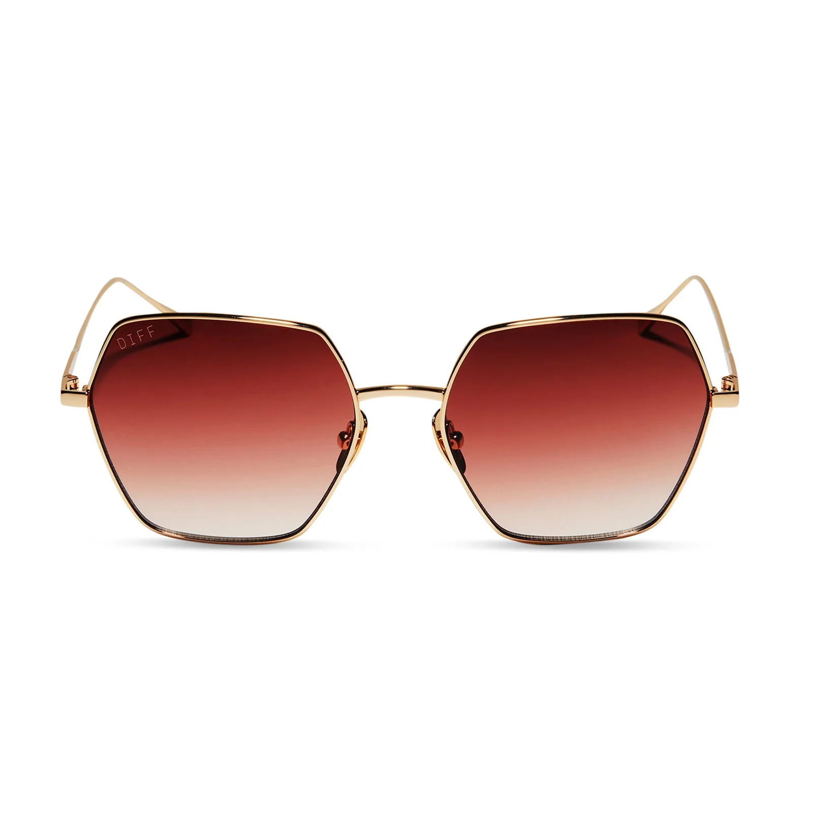 HARLOWE - GOLD + DUSK GRADIENT SUNGLASSES sold by Diff Eyewear