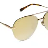 LENOX XS - GOLD + BRILLIANT GOLD MIRROR + POLARIZED SUNGLASSES sold by Diff Eyewear