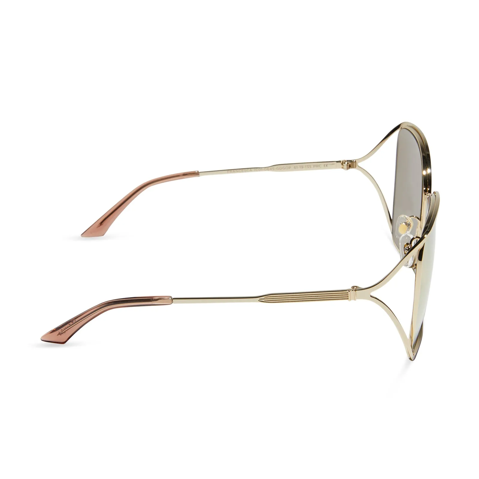 FRANCESCA - GOLD WITH CAFÉ OLE + GOLD FLASH POLARIZED SUNGLASSES sold by Diff Eyewear product image thumbnail 3