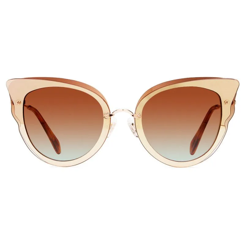 DELILAH - GOLD + GOLD GRADIENT SUNGLASSES sold by Diff Eyewear