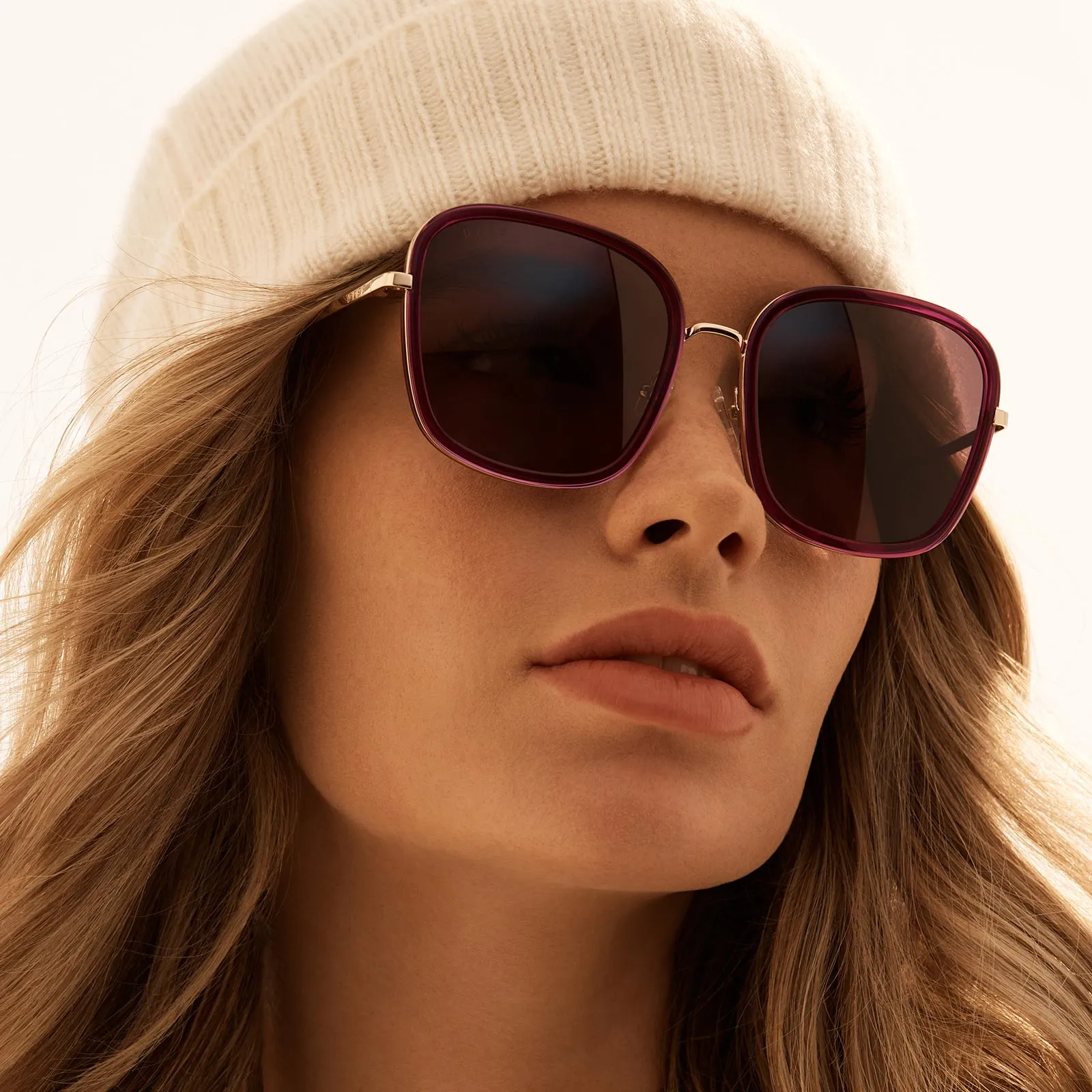 GENEVIVE - POSH PURPLE CRYSTAL + GREY SUNGLASSES sold by Diff Eyewear product image thumbnail 5