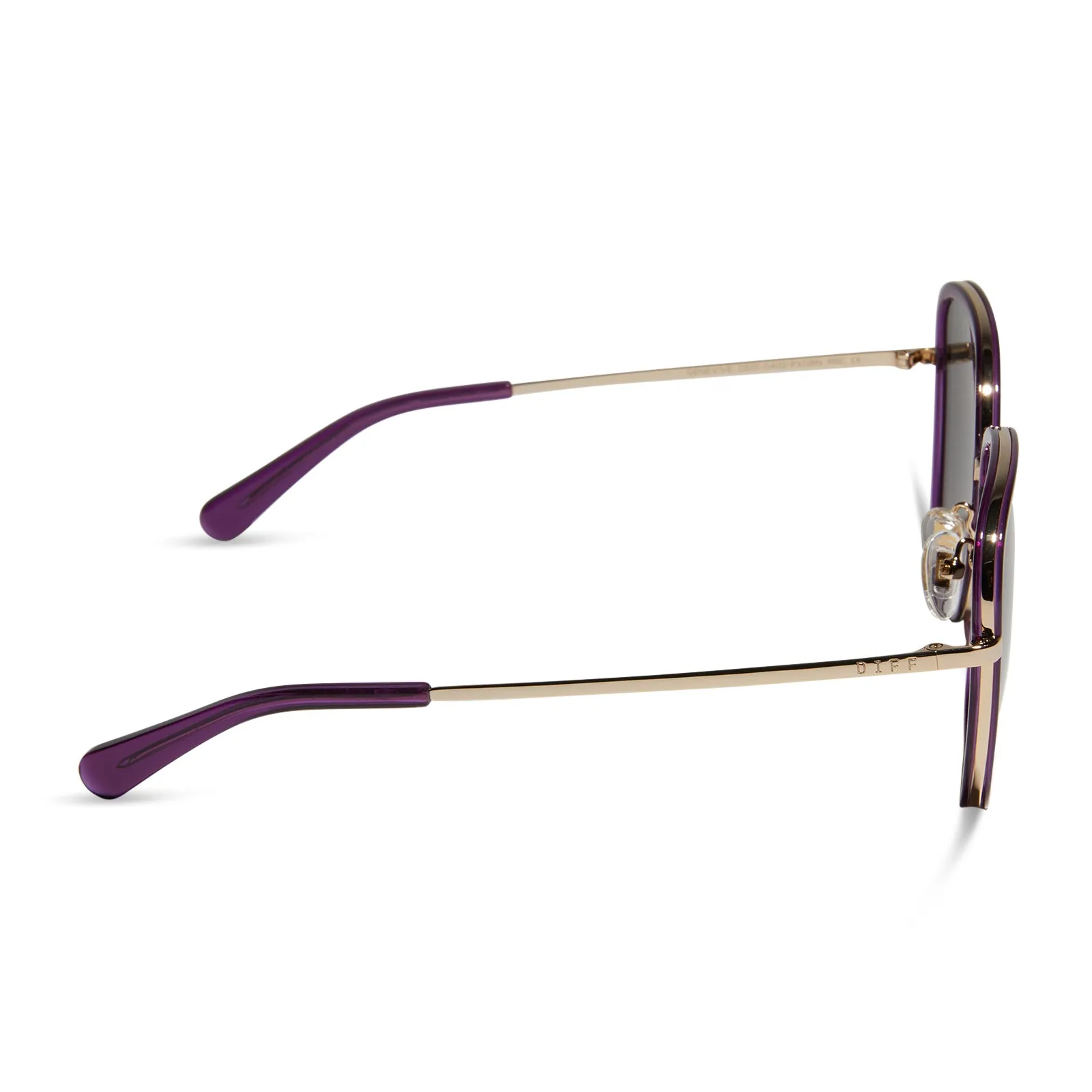 GENEVIVE - POSH PURPLE CRYSTAL + GREY SUNGLASSES sold by Diff Eyewear product image thumbnail 3