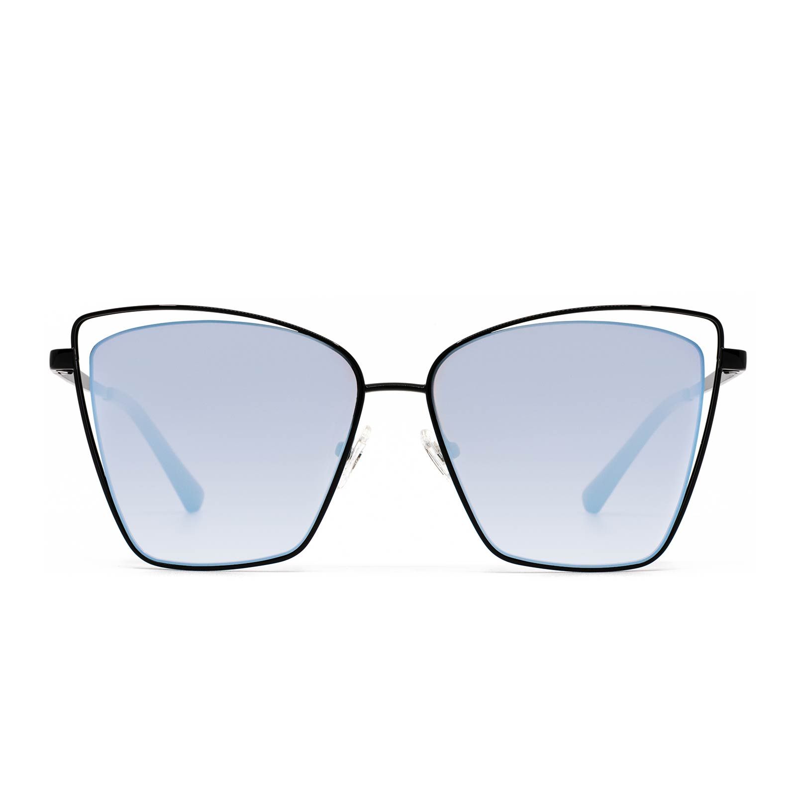 BECKY III - BLACK + BLUE GRADIENT FLASH SUNGLASSES sold by Diff Eyewear