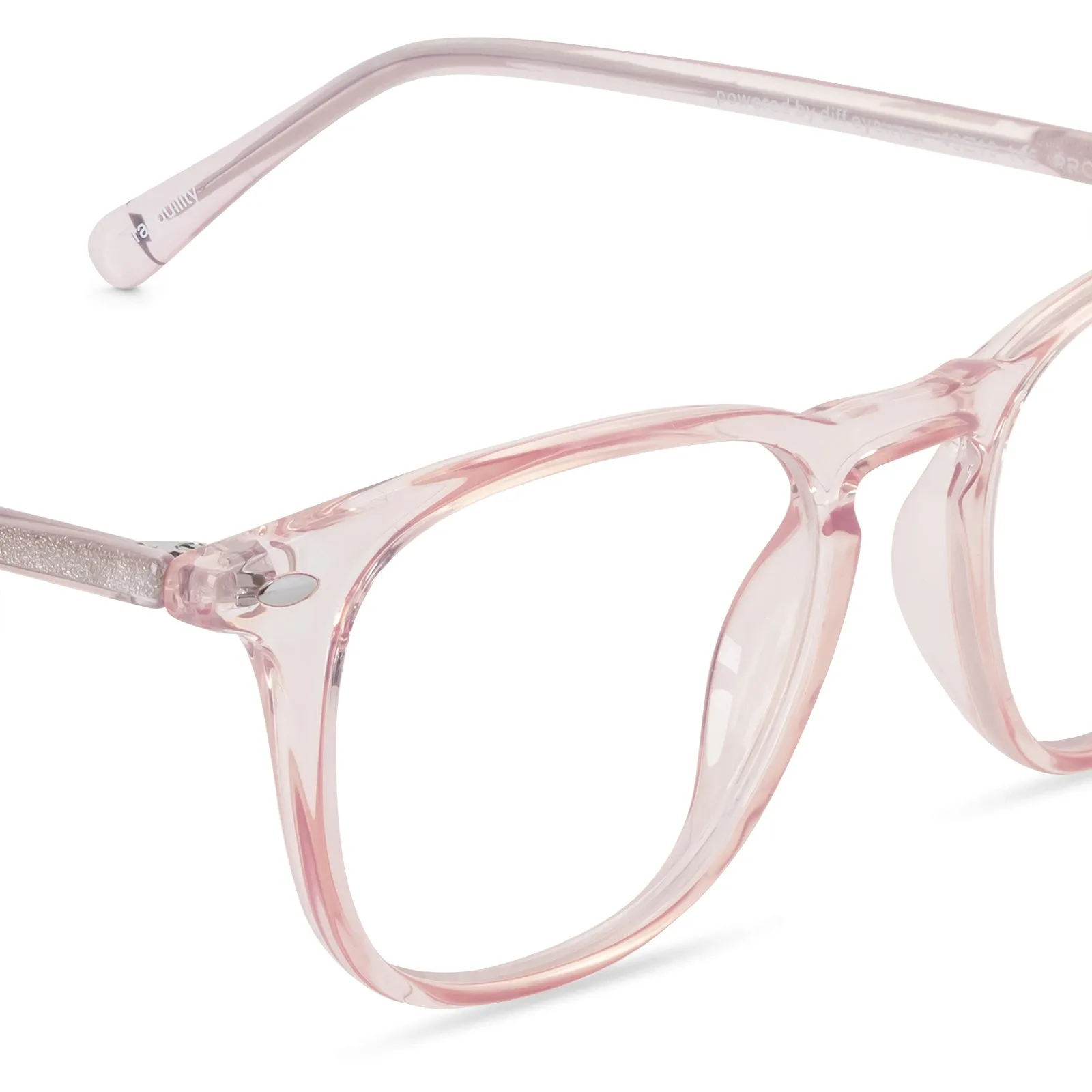 WOMEN'S HEALTH TRANQUILITY - LIGHT PINK CRYSTAL + BLUE LIGHT TECHNOLOGY sold by Diff Eyewear product image thumbnail 3