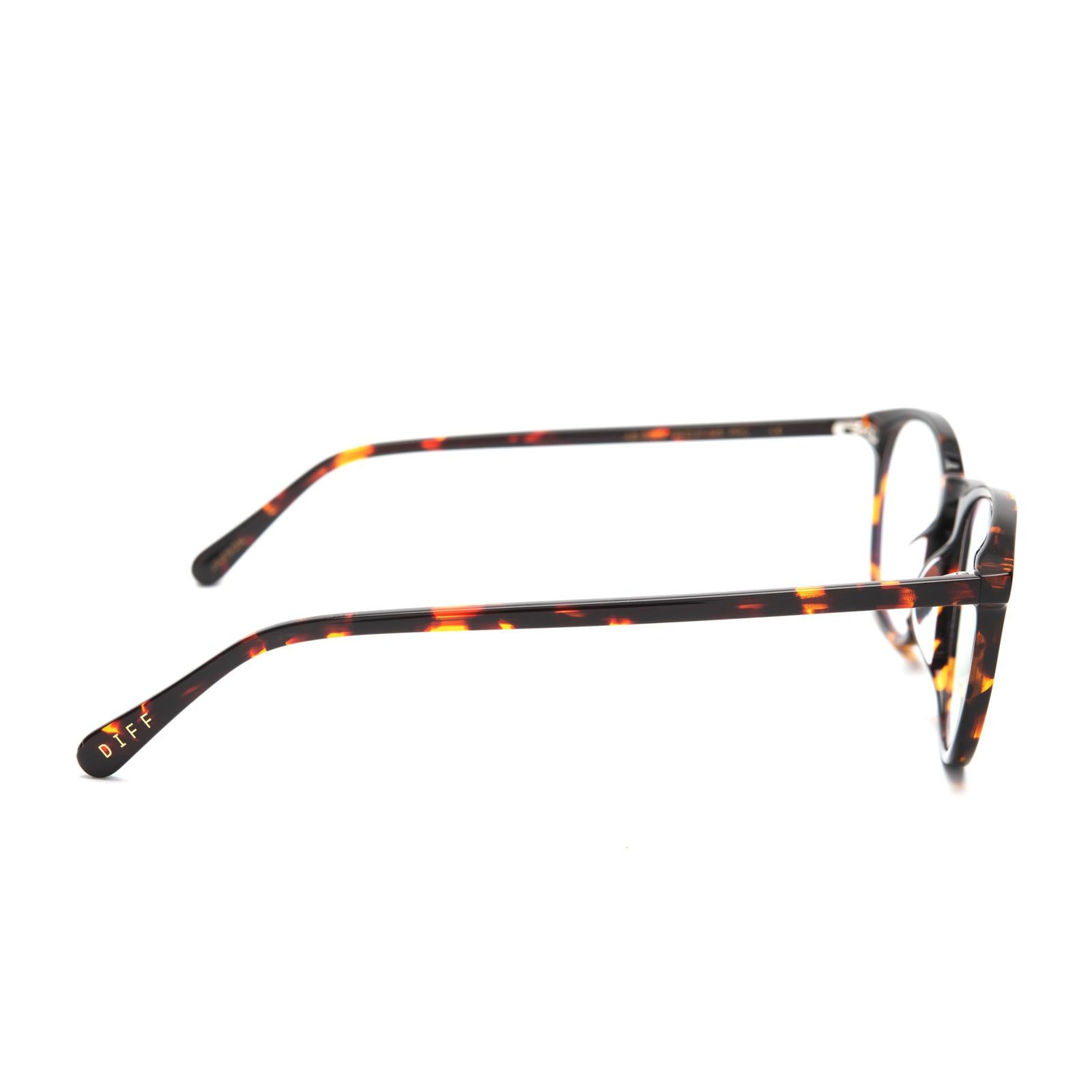 JAXSON - DARK TORTOISE + CLEAR GLASSES sold by Diff Eyewear product image thumbnail 4