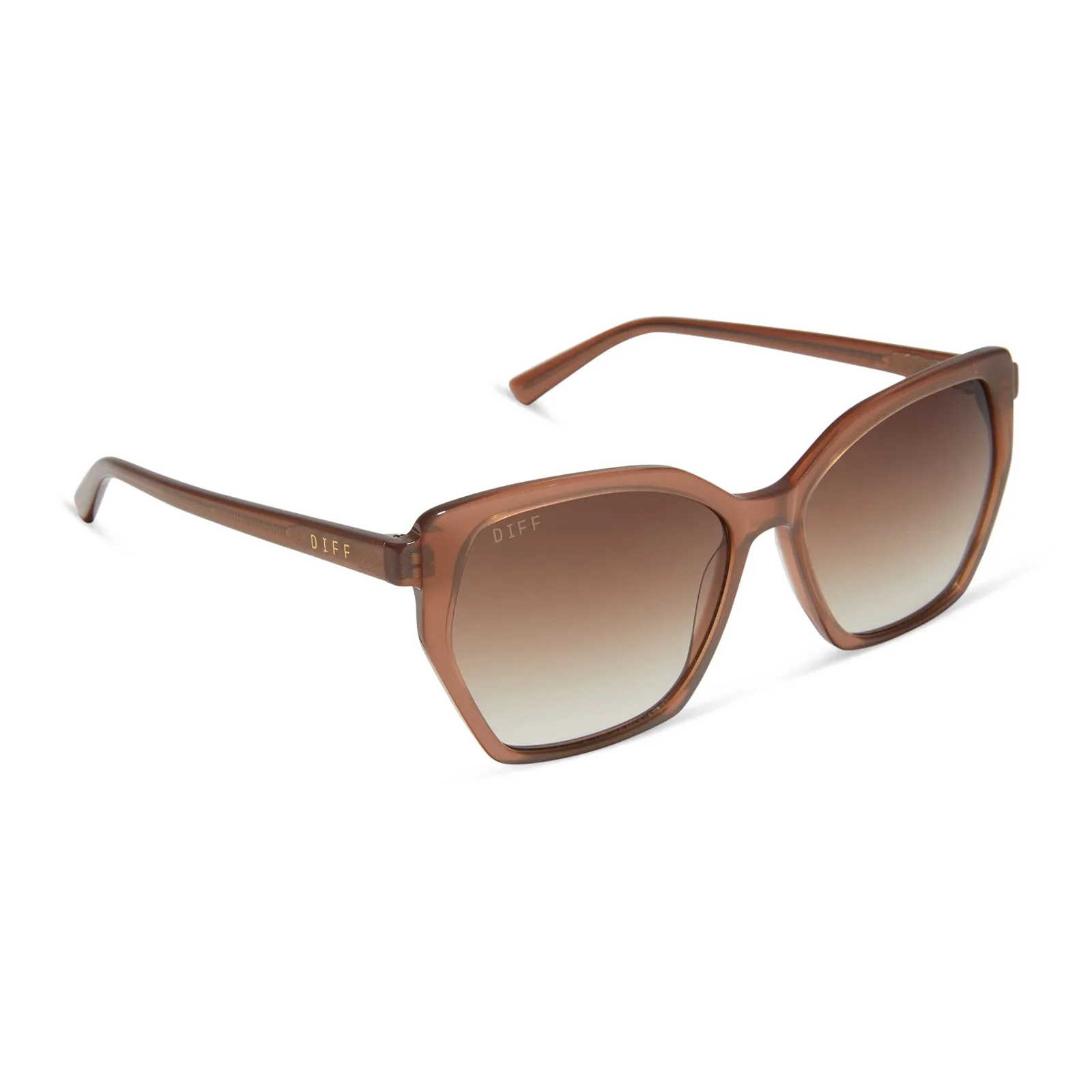 VERA - MACCHIATO + BROWN GRADIENT + POLARIZED SUNGLASSES sold by Diff Eyewear product image thumbnail 2
