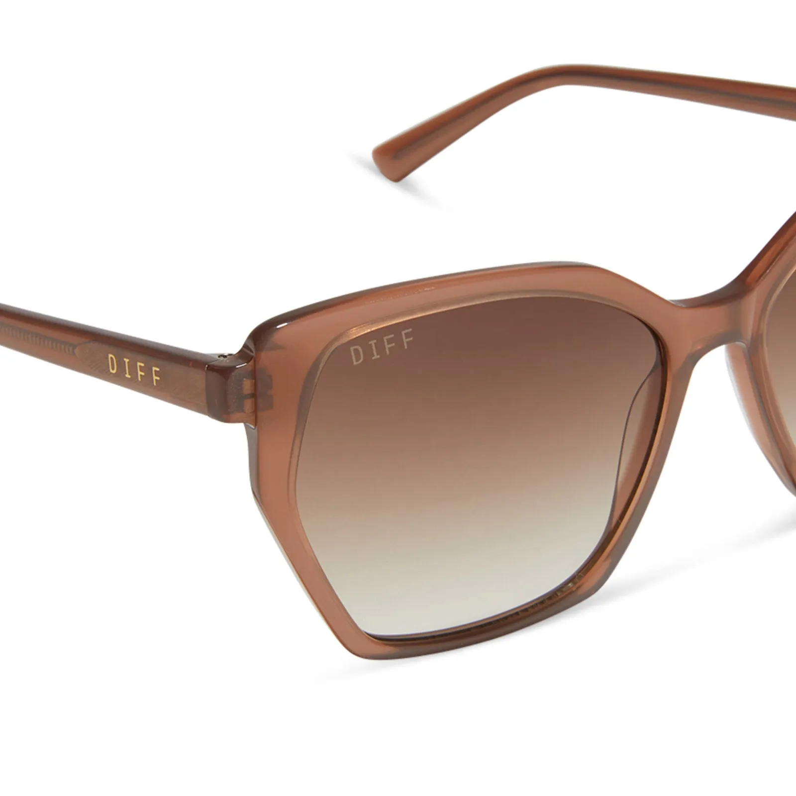 VERA - MACCHIATO + BROWN GRADIENT + POLARIZED SUNGLASSES sold by Diff Eyewear product image thumbnail 4