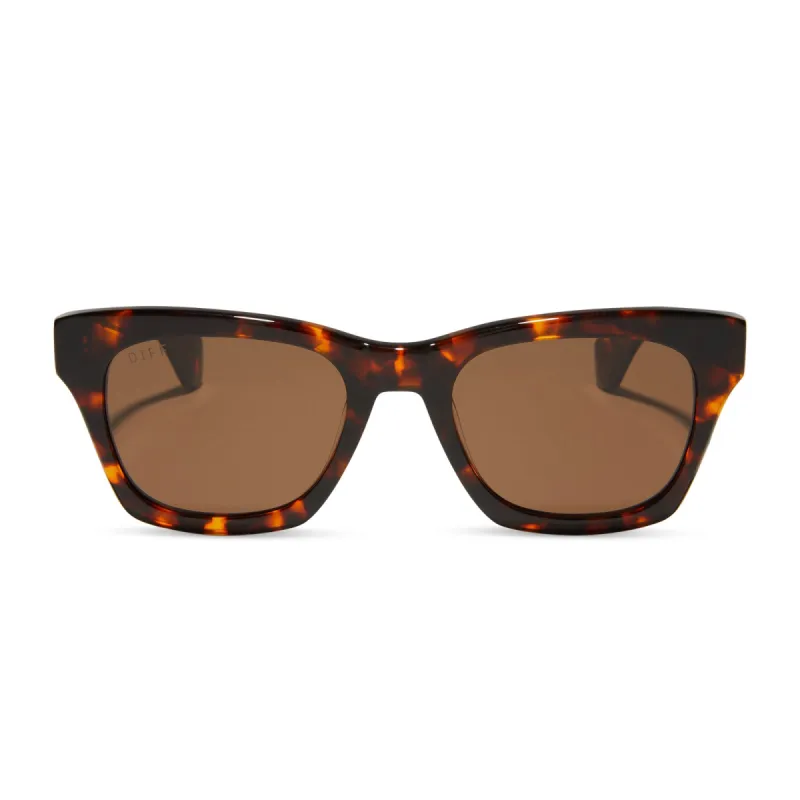 DEAN - RICH TORTOISE + BROWN + POLARIZED SUNGLASSES sold by Diff Eyewear