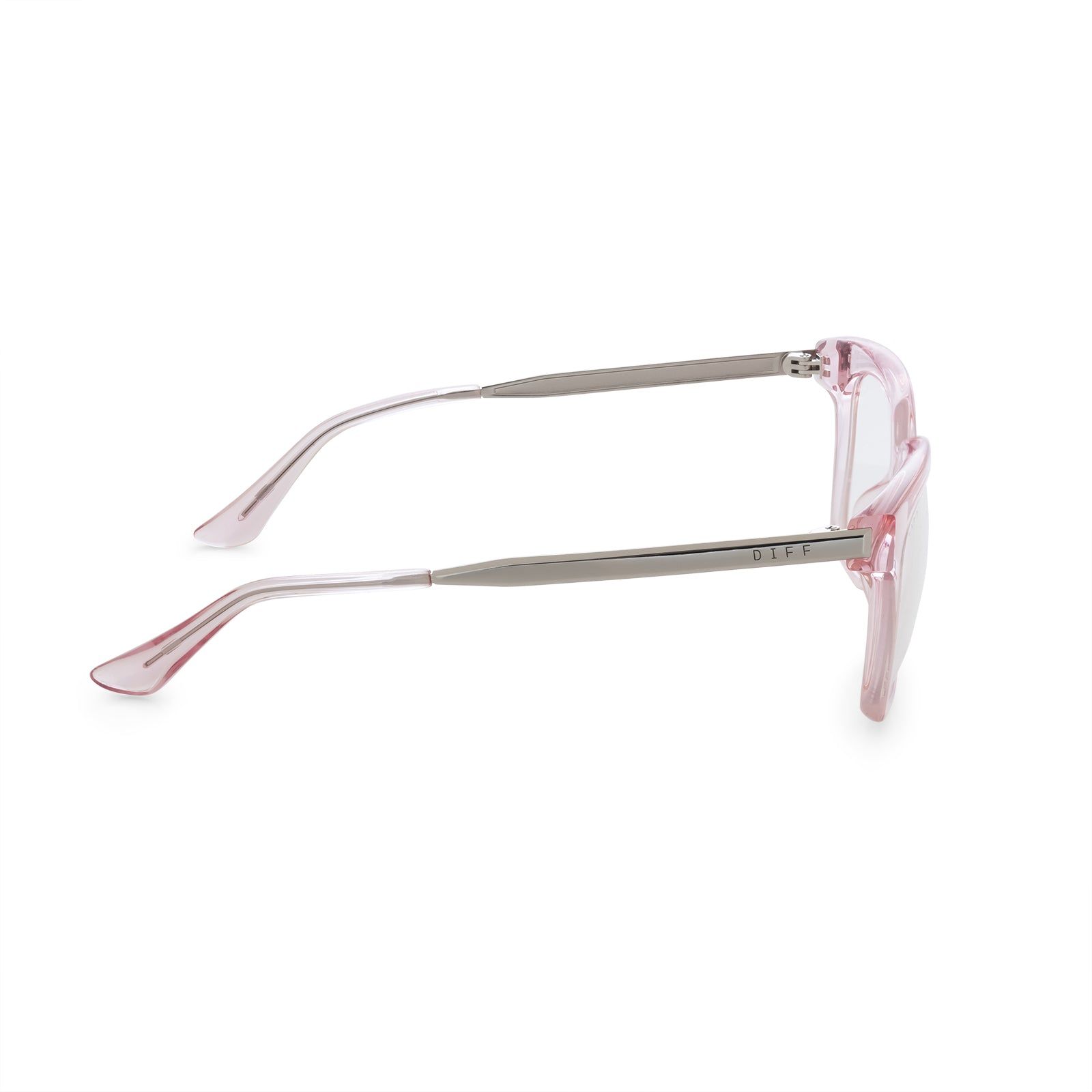BELLA - LIGHT PINK CRYSTAL + BLUE LIGHT TECHNOLOGY GLASSES sold by Diff Eyewear product image thumbnail 4
