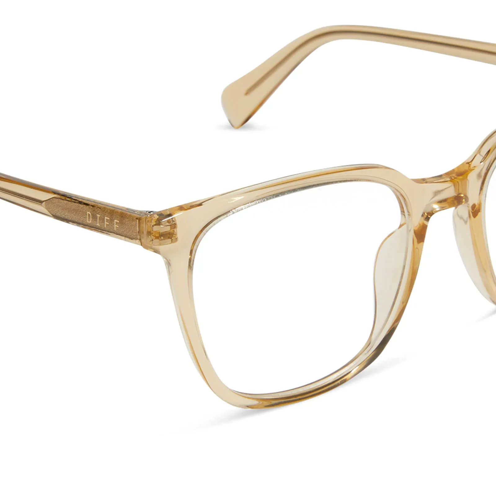 PARKER - HONEY CRYSTAL + PRESCRIPTION GLASSES sold by Diff Eyewear product image thumbnail 4