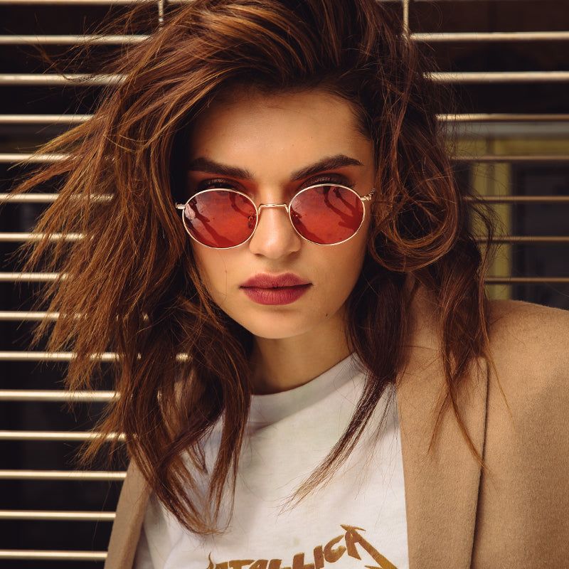 DAISY - GOLD + RED SUNGLASSES sold by Diff Eyewear product image thumbnail 6