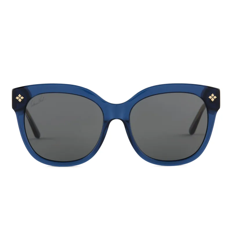 PATRICIA NASH - AUDREY + CARIBBEAN BLUE + GREY SUNGLASSES sold by Diff Eyewear