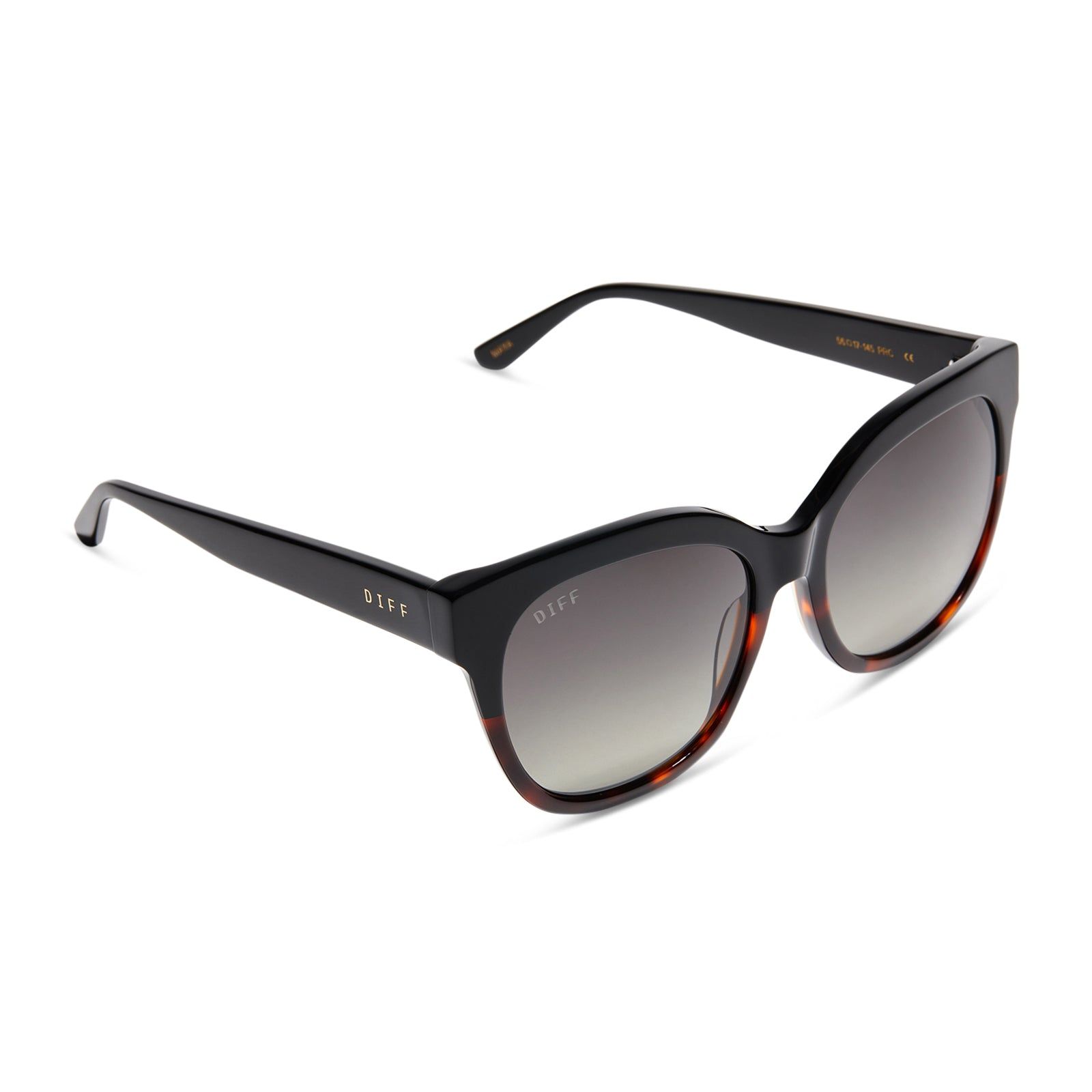 MAYA - BLACK TORTOISE + GREY GRADIENT + POLARIZED SUNGLASSES sold by Diff Eyewear product image thumbnail 4