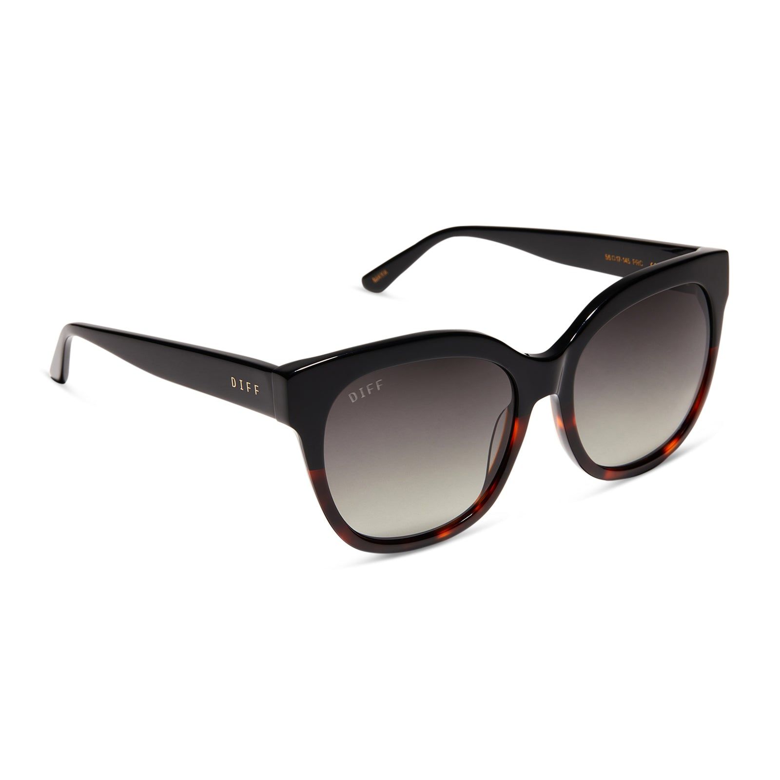 MAYA - BLACK TORTOISE + GREY GRADIENT + POLARIZED SUNGLASSES sold by Diff Eyewear product image thumbnail 2