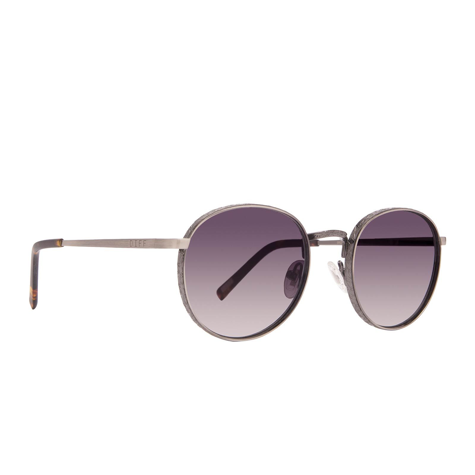 BROOKS - BRUSHED GUNMETAL + GREY GRADIENT SUNGLASSES sold by Diff Eyewear product image thumbnail 2