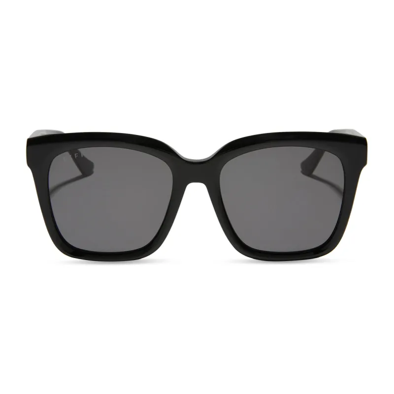 MEREDITH - BLACK + GREY SUNGLASSES sold by Diff Eyewear