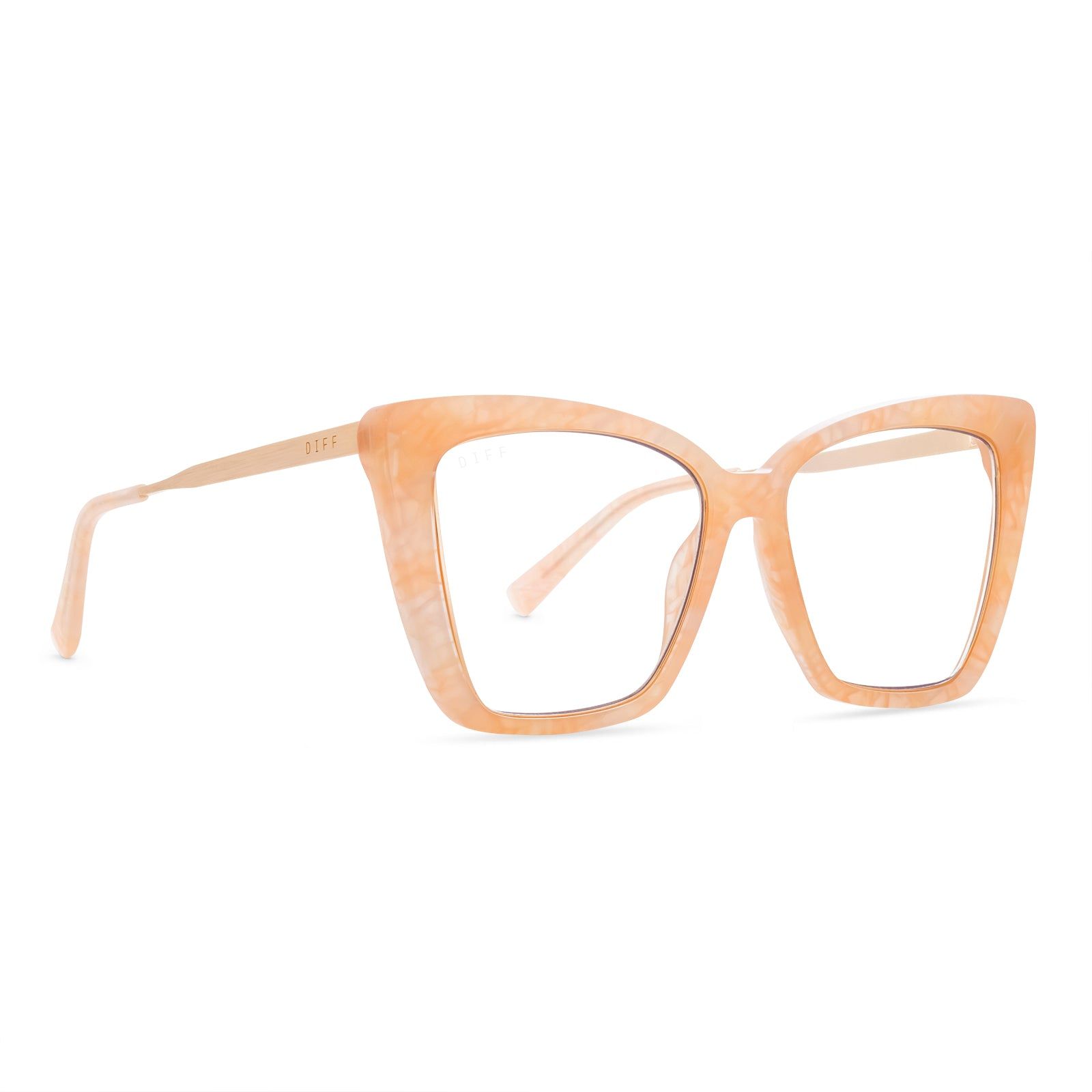 BECKY IV - CITRINE PEARL + BLUE LIGHT TECHNOLOGY GLASSES sold by Diff Eyewear product image thumbnail 3