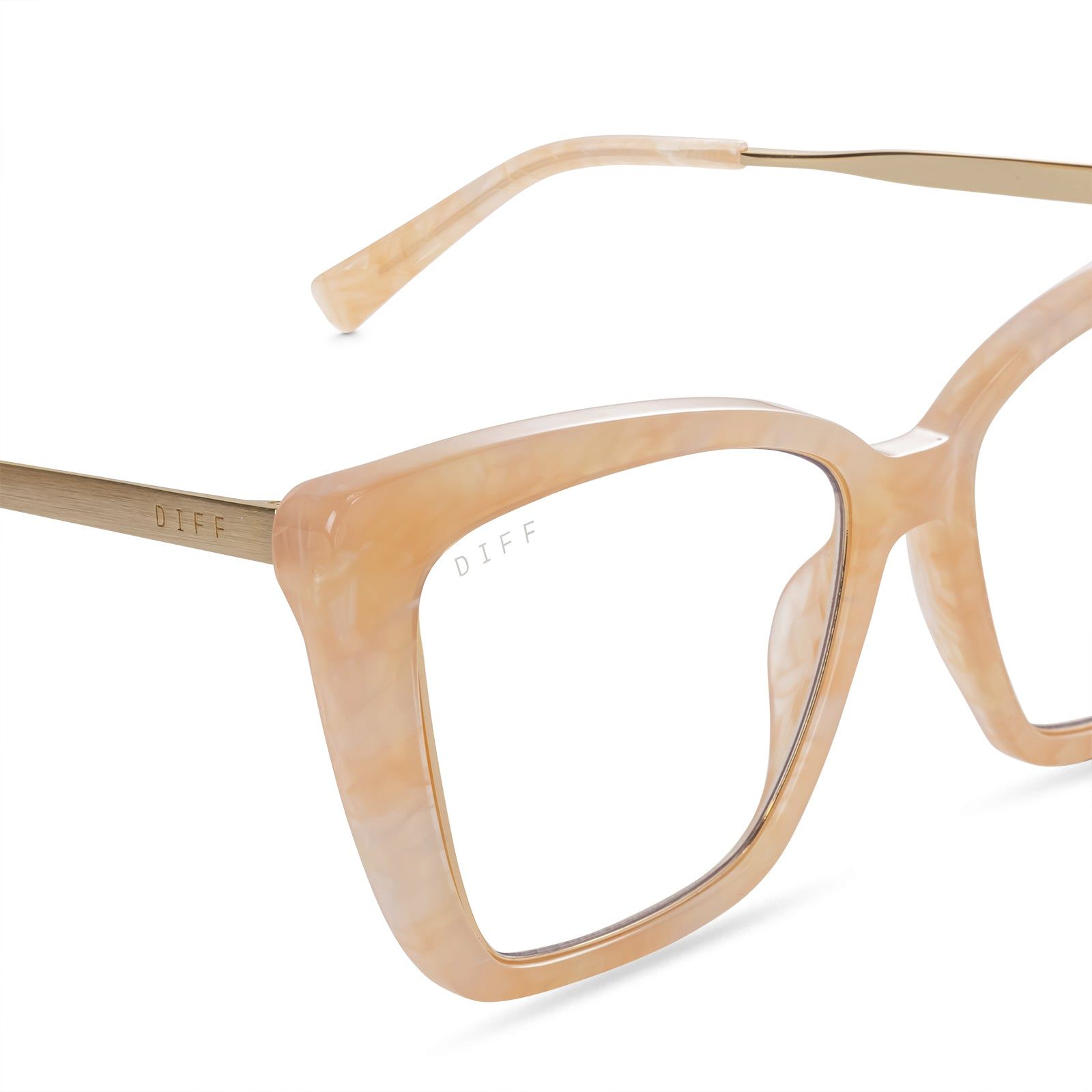 BECKY IV - CITRINE PEARL + BLUE LIGHT TECHNOLOGY GLASSES sold by Diff Eyewear product image thumbnail 4