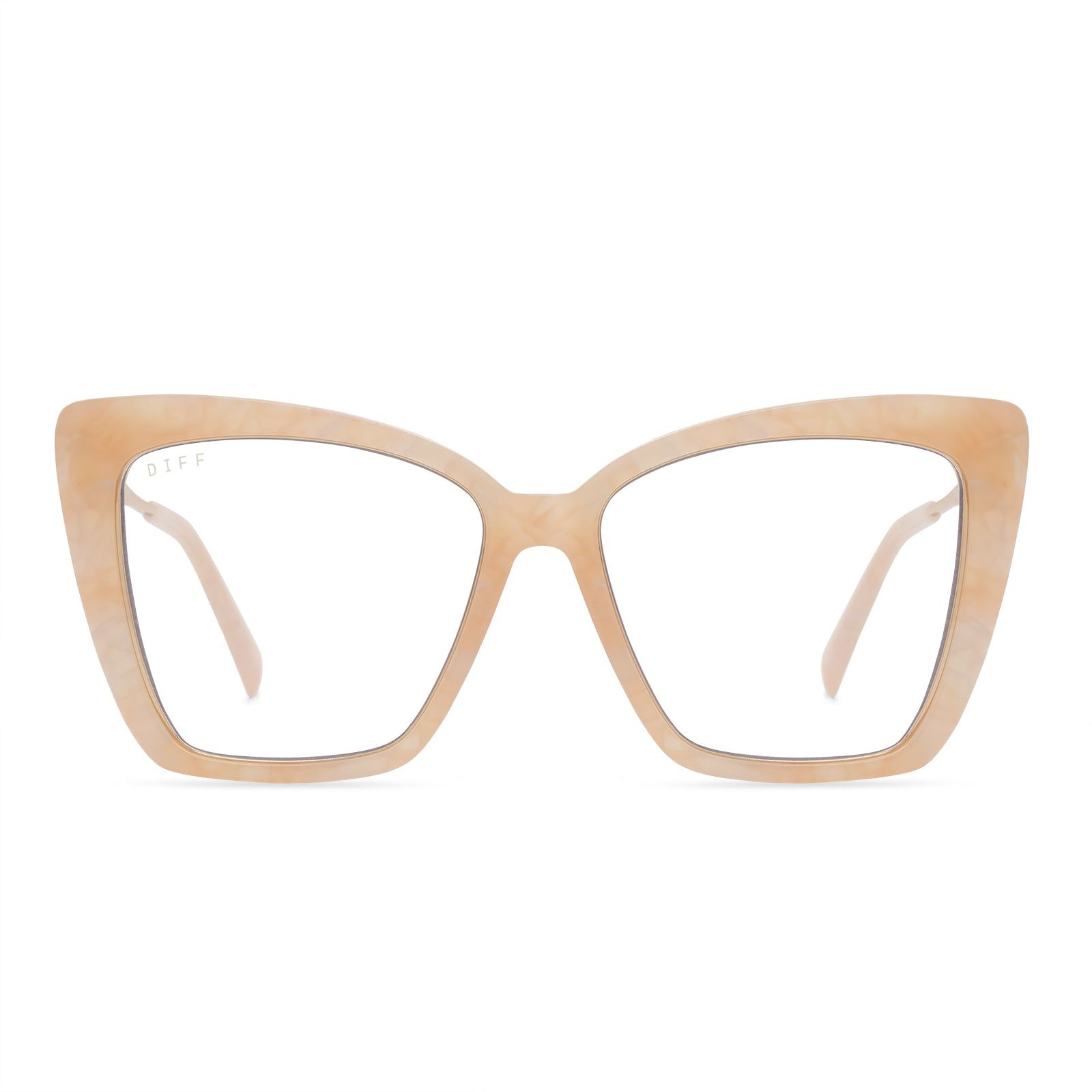 BECKY IV - CITRINE PEARL + BLUE LIGHT TECHNOLOGY GLASSES sold by Diff Eyewear