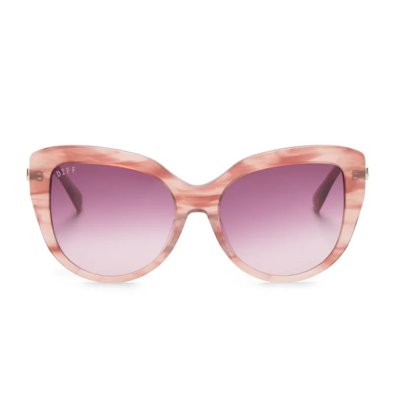 AVERY - CASSIS + WINE GRADIENT SUNGLASSES sold by Diff Eyewear