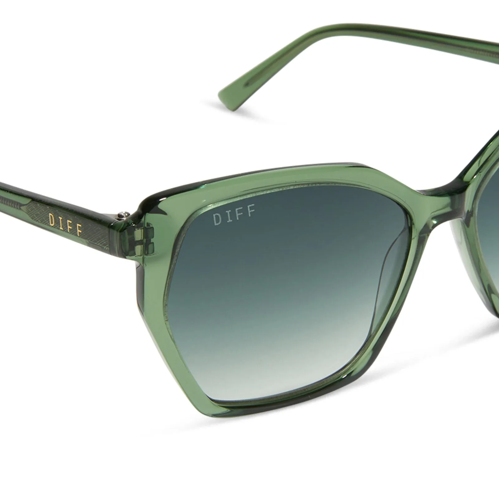 VERA - SAGE CRYSTAL + G15 GRADIENT + POLARIZED SUNGLASSES sold by Diff Eyewear product image thumbnail 4