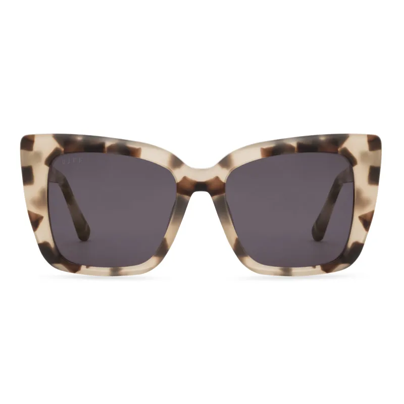LIZZY - CREAM TORTOISE + GREY SUNGLASSES sold by Diff Eyewear