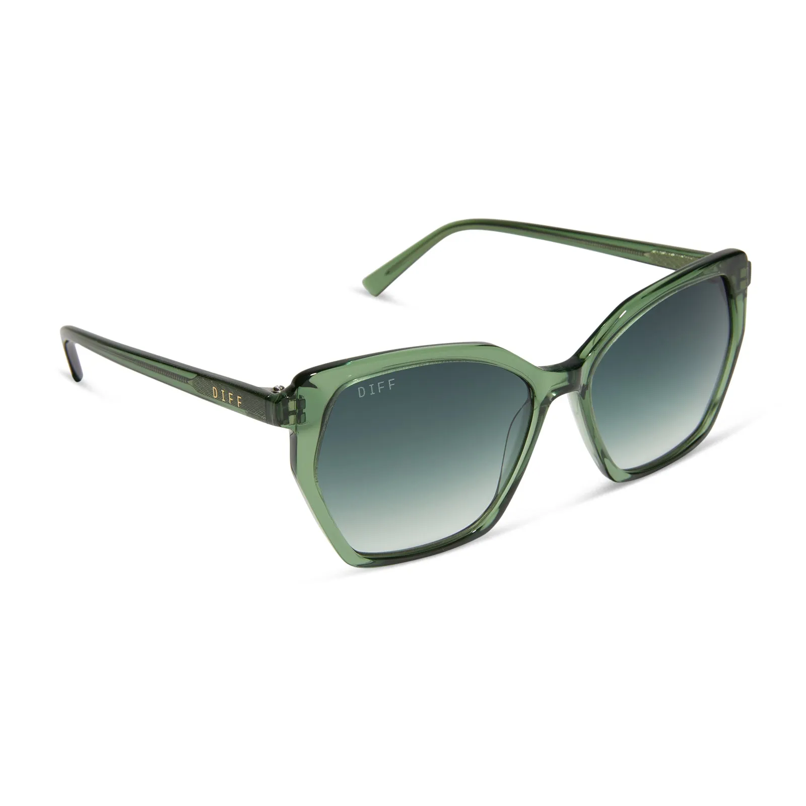 VERA - SAGE CRYSTAL + G15 GRADIENT + POLARIZED SUNGLASSES sold by Diff Eyewear product image thumbnail 2
