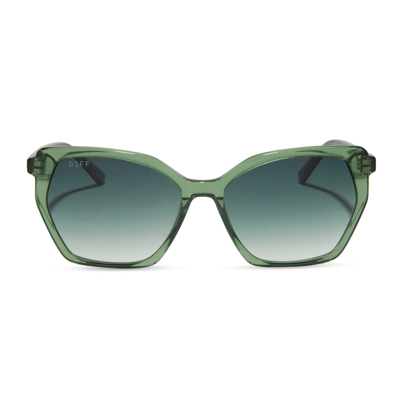 VERA - SAGE CRYSTAL + G15 GRADIENT + POLARIZED SUNGLASSES sold by Diff Eyewear