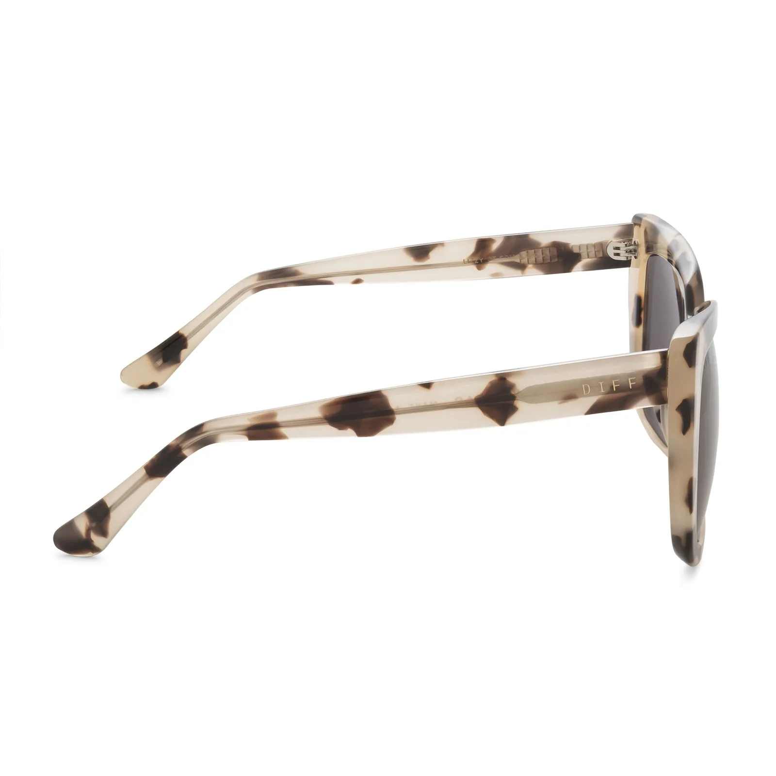 LIZZY - CREAM TORTOISE + GREY SUNGLASSES sold by Diff Eyewear product image thumbnail 4