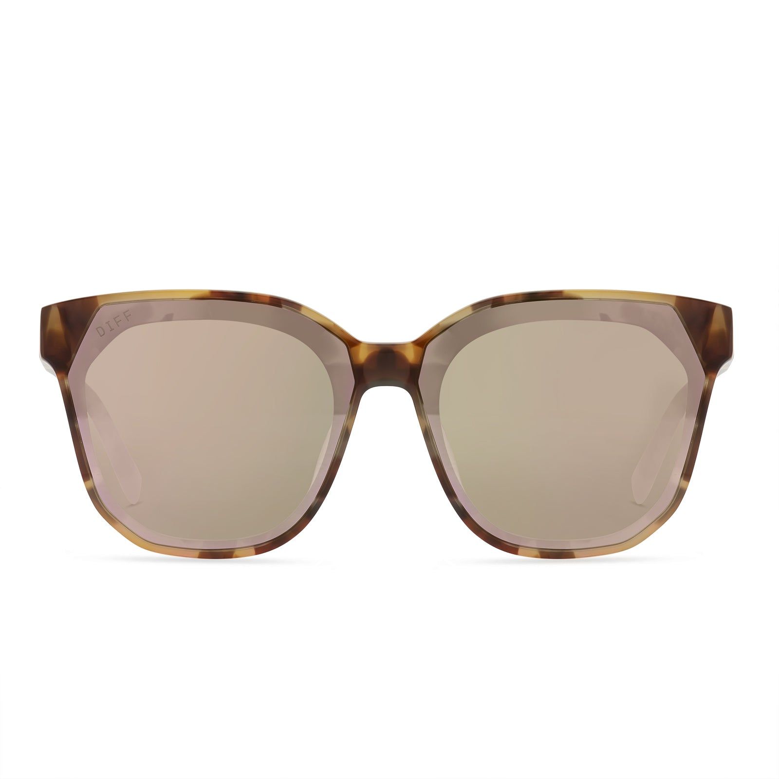 GIA - LOTUS TORTOISE + CHERRY BLOSSOM MIRROR SUNGLASSES sold by Diff Eyewear