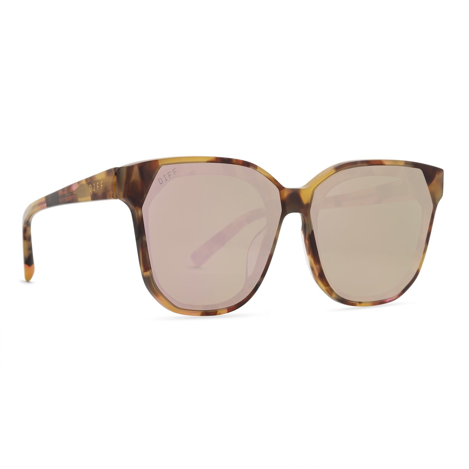 GIA - LOTUS TORTOISE + CHERRY BLOSSOM MIRROR SUNGLASSES sold by Diff Eyewear product image thumbnail 2