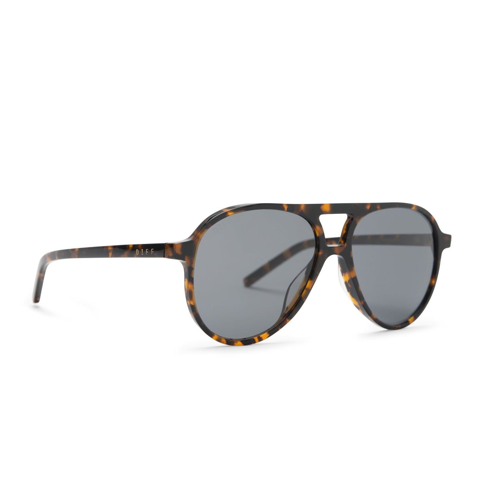JETT - SHADOW TORTOISE + GREY POLARIZED SUNGLASSES sold by Diff Eyewear product image thumbnail 2