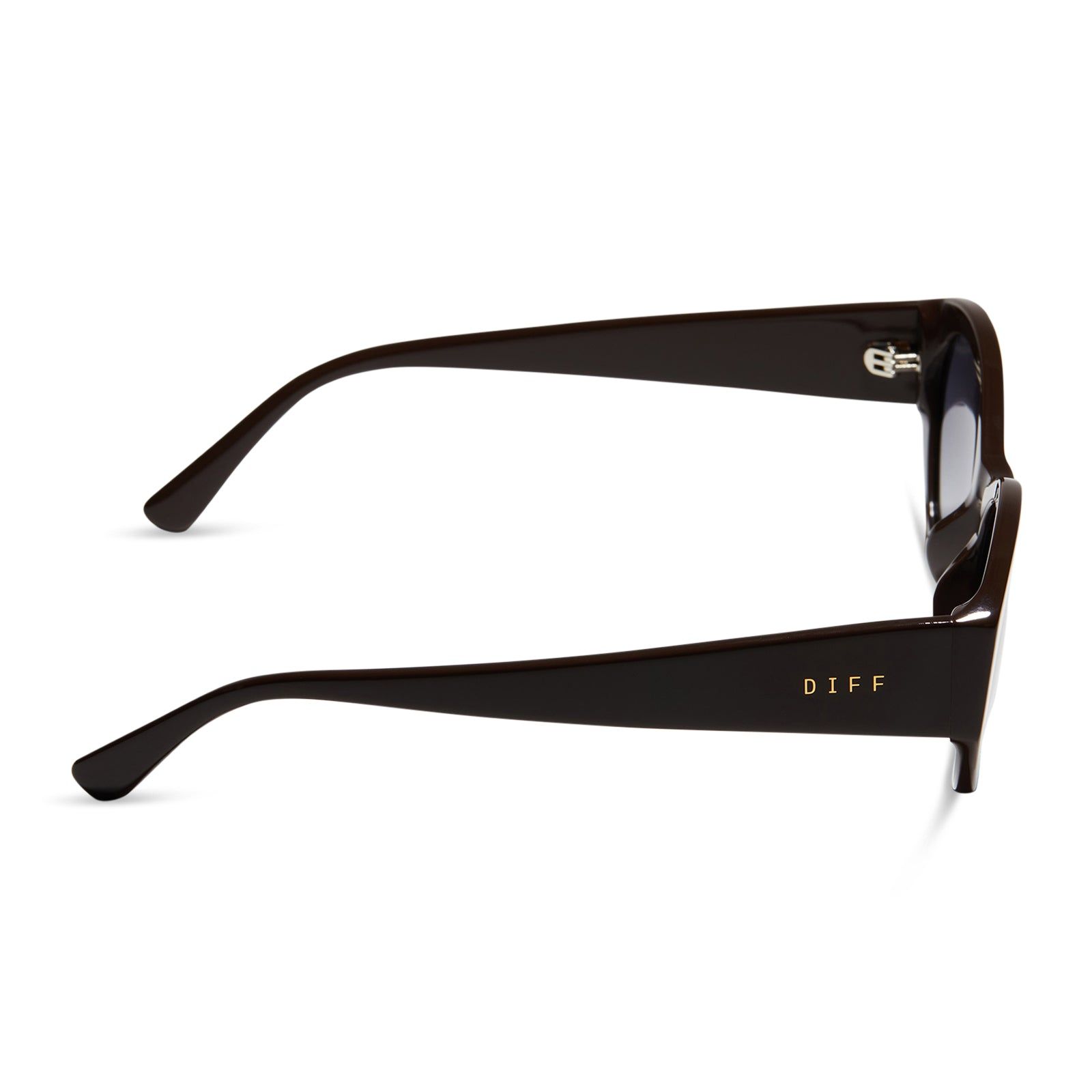 LINNEA - TRUFFLE + GREY GRADIENT SUNGLASSES sold by Diff Eyewear product image thumbnail 3