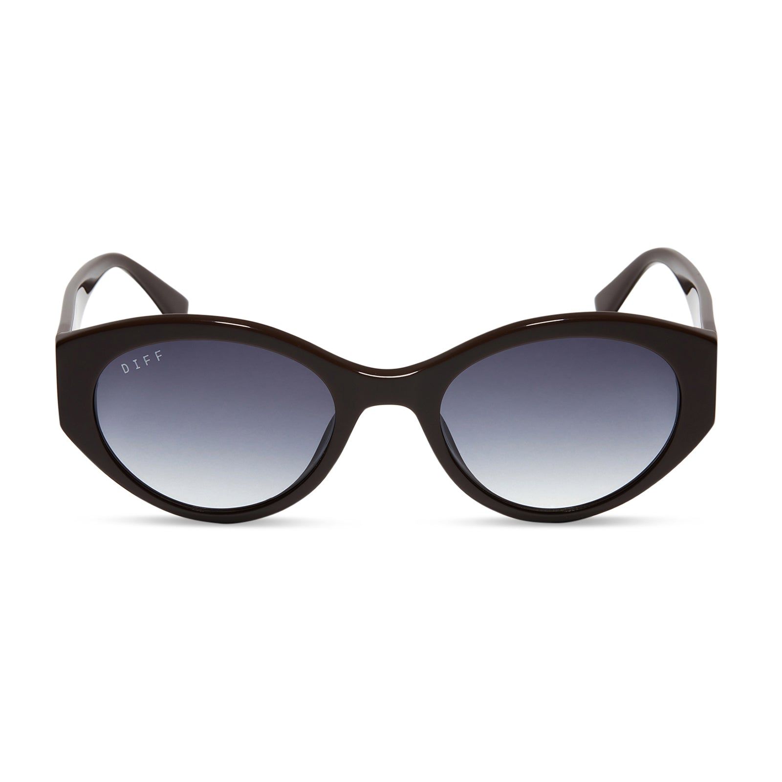 LINNEA - TRUFFLE + GREY GRADIENT SUNGLASSES sold by Diff Eyewear