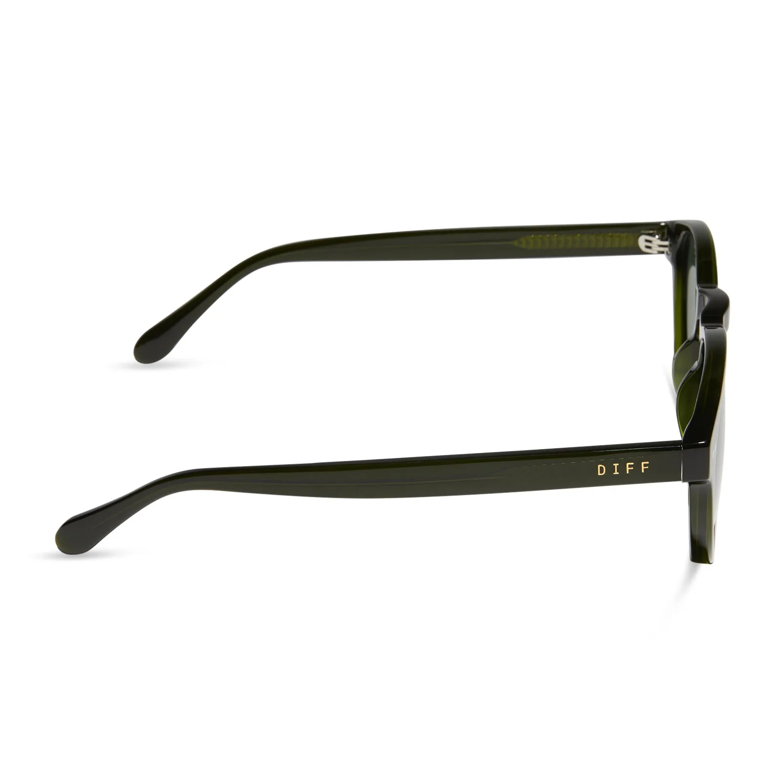 CODY - DARK OLIVE CRYSTAL + G15 + POLARIZED SUNGLASSES sold by Diff Eyewear product image thumbnail 3