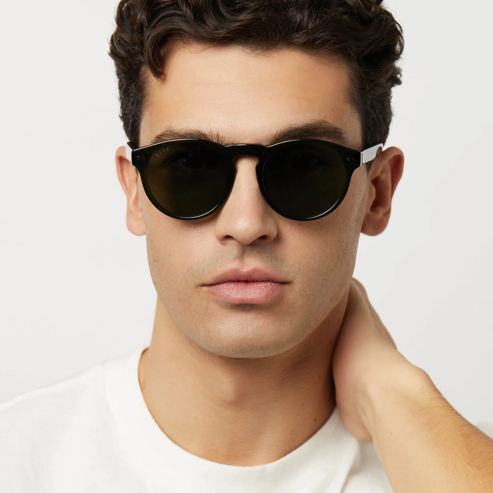 CODY - DARK OLIVE CRYSTAL + G15 + POLARIZED SUNGLASSES sold by Diff Eyewear product image thumbnail 5