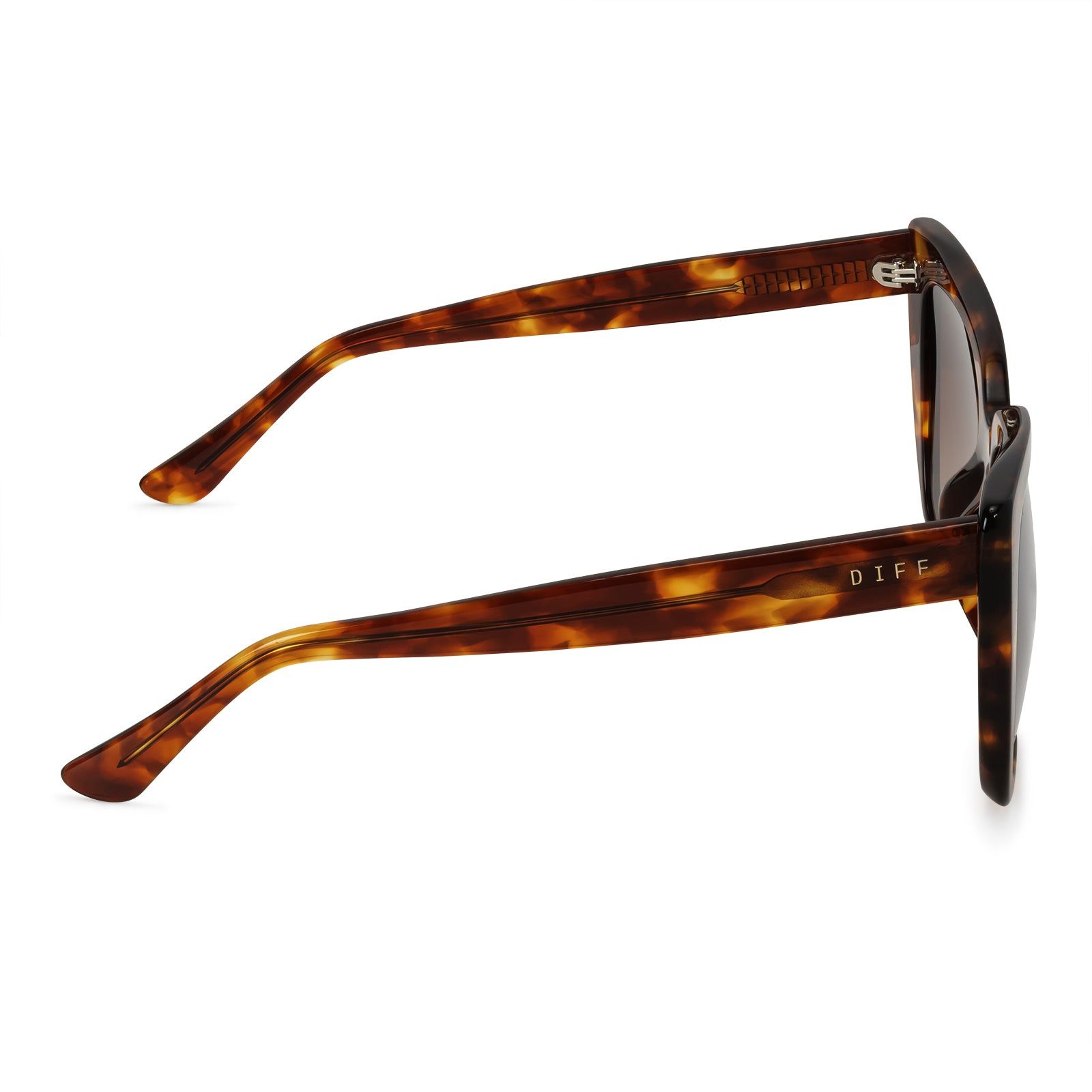 LIZZY - AMBER TORTOISE + BROWN GRADIENT + POLARIZED SUNGLASSES sold by Diff Eyewear product image thumbnail 4