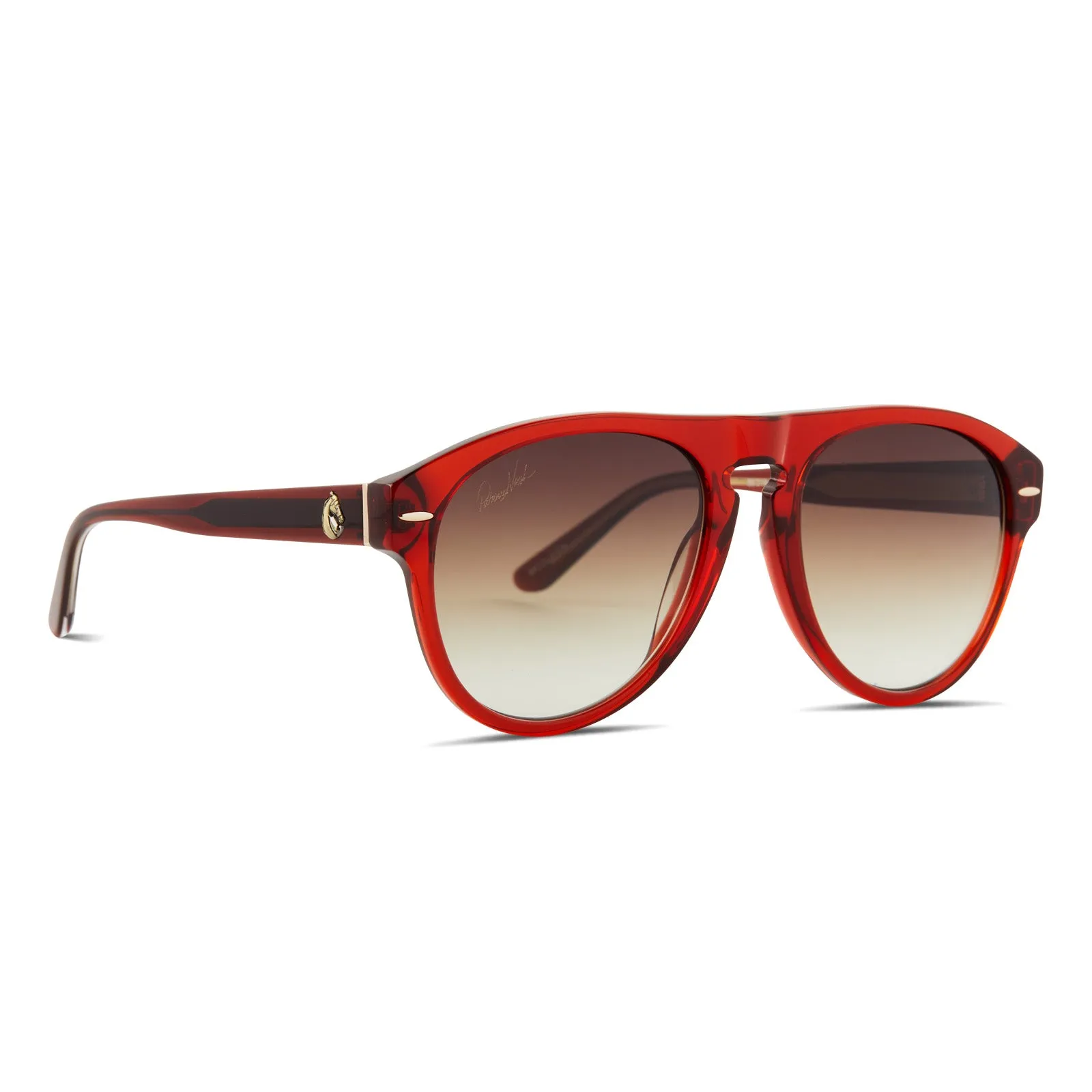 PATRICIA NASH - MCQUEEN + CAMPARI CRYSTAL + DARK BROWN GRADIENT SUNGLASSES sold by Diff Eyewear product image thumbnail 2