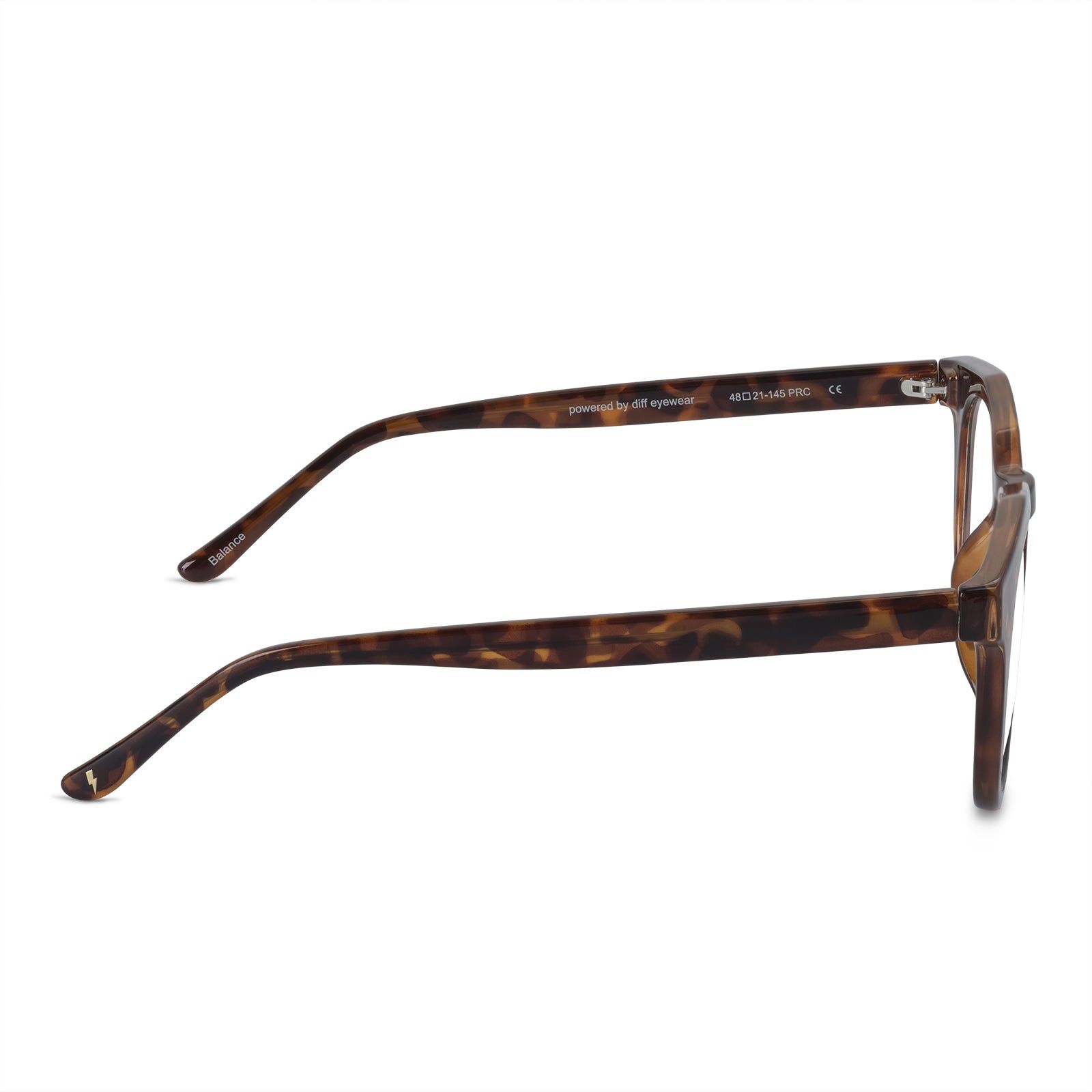 WOMEN'S HEALTH BALANCE - CARAMEL TORTOISE + CLEAR sold by Diff Eyewear product image thumbnail 4