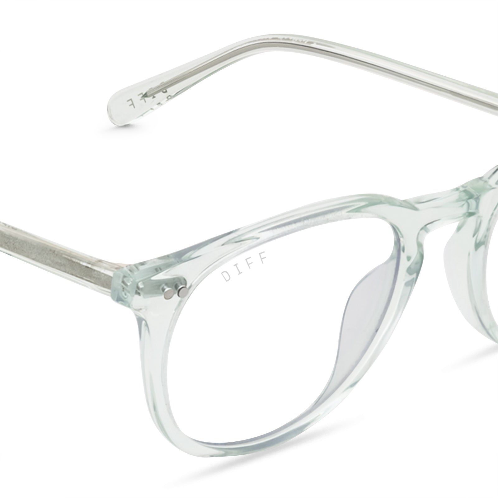 JAXSON - SOFT LAGOON CRYSTAL + BLUE LIGHT TECHNOLOGY GLASSES sold by Diff Eyewear product image thumbnail 4