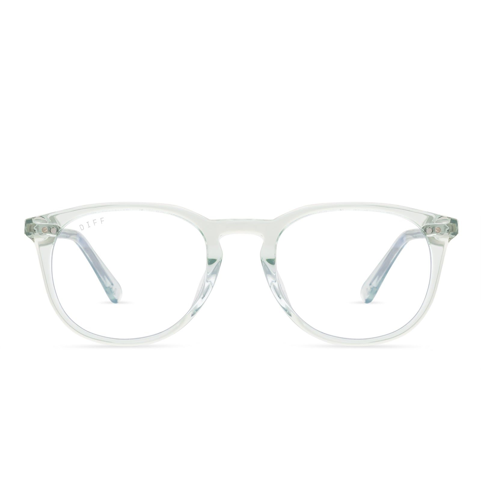 JAXSON - SOFT LAGOON CRYSTAL + BLUE LIGHT TECHNOLOGY GLASSES sold by Diff Eyewear