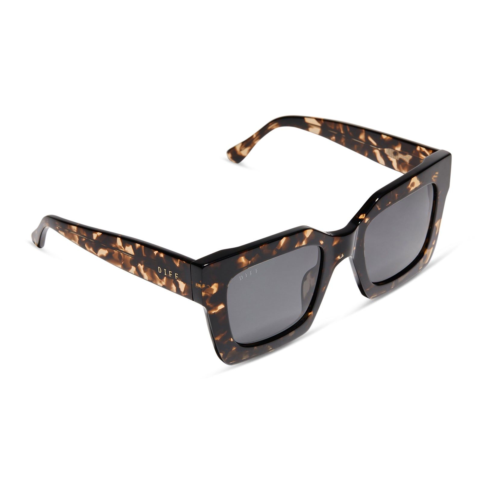 DANI - ESPRESSO TORTOISE + GREY + POLARIZED SUNGLASSES sold by Diff Eyewear product image thumbnail 4