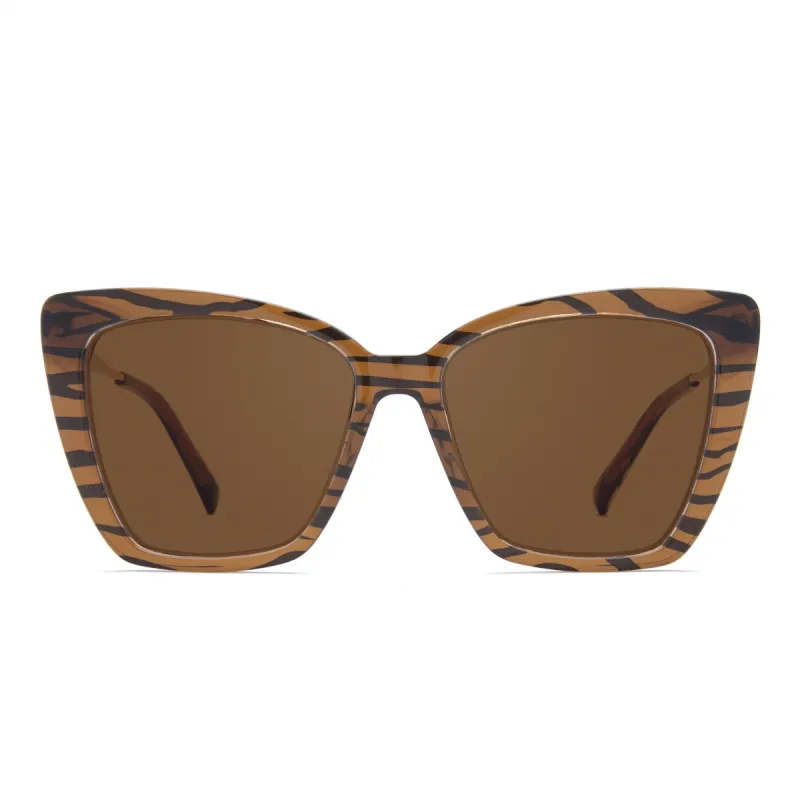 BECKY IV - TIGERS EYE + BROWN SUNGLASSES sold by Diff Eyewear
