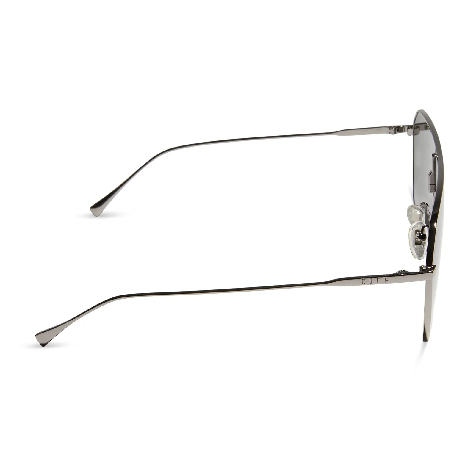 DASH SHIELD - GUNMETAL + GREY SUNGLASSES sold by Diff Eyewear product image thumbnail 3